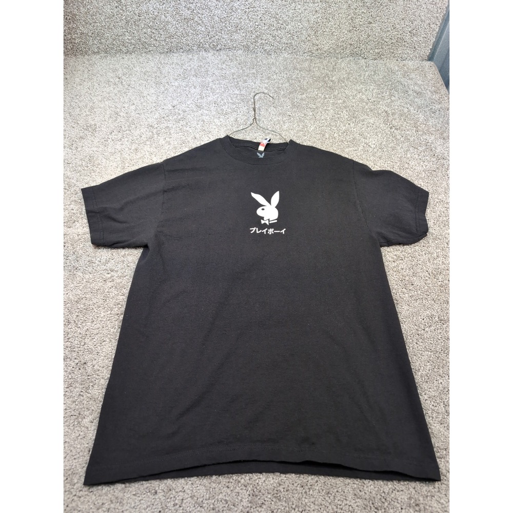 Playboy Club Tokyo Japan Graphic T Shirt Mens Size Medium Black Cotton‎